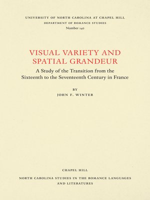 cover image of Visual Variety and Spatial Grandeur